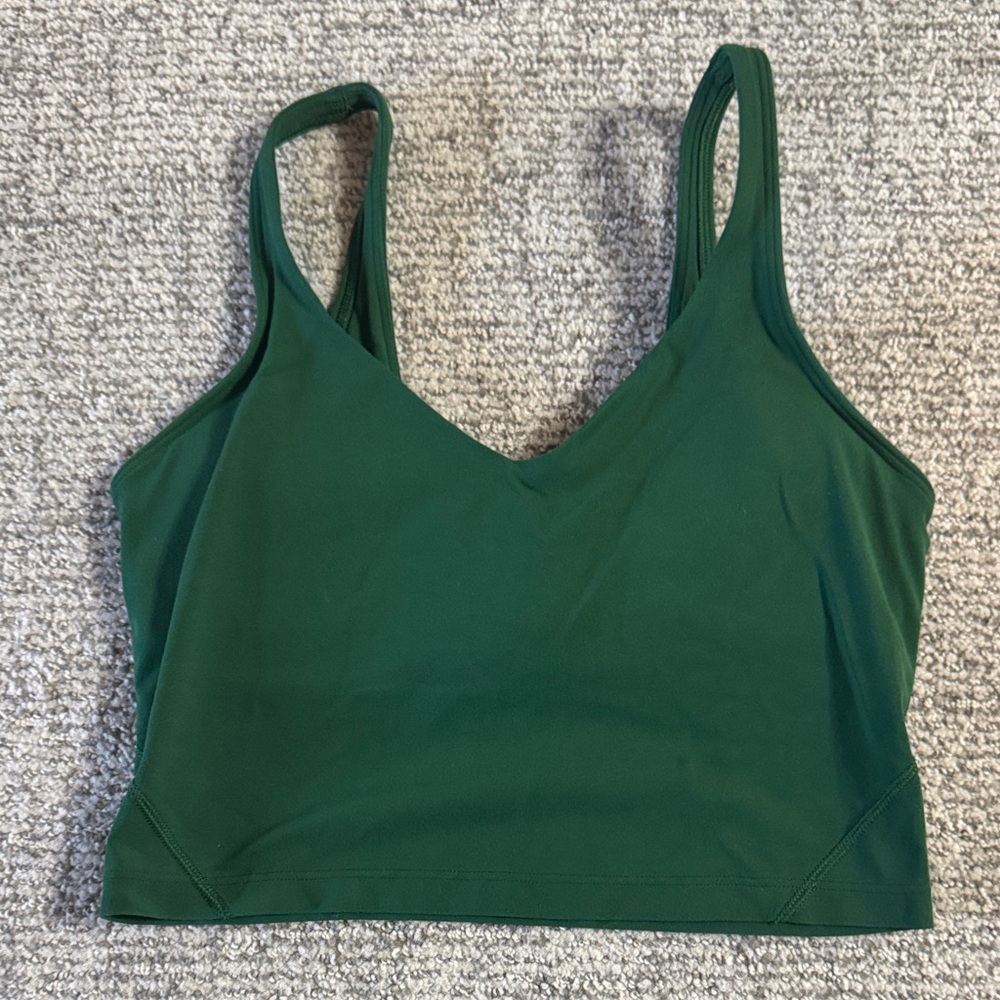 Lululemon Athletica Green Crop Top